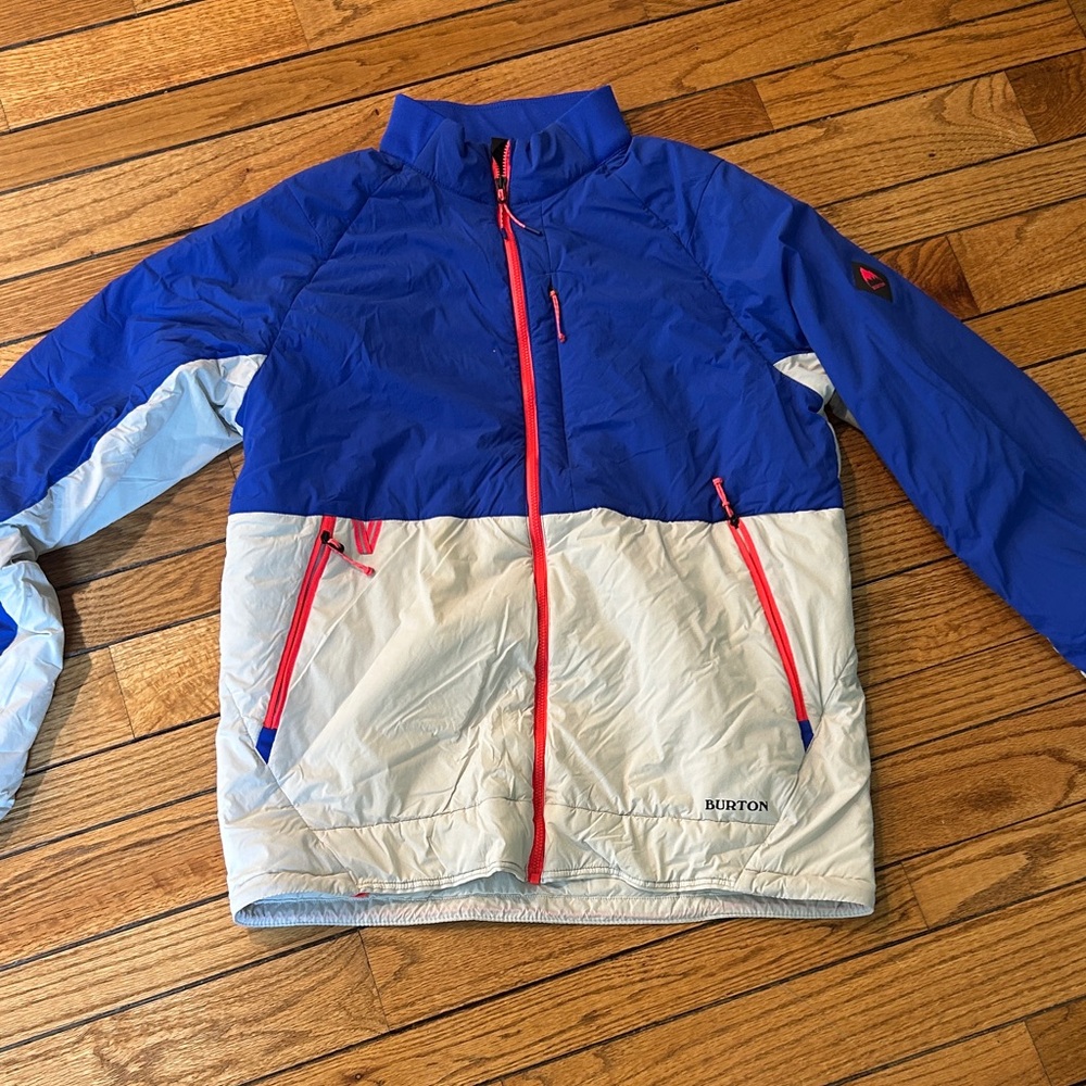 Burton Men’s Medium Blue and Gray Puffer Jacket